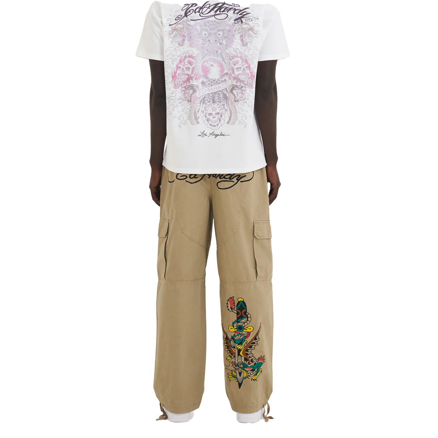 Ed Hardy Ripstop Woven Cargos - Sword Dragon