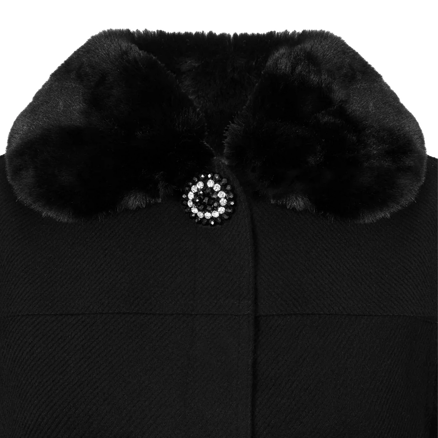 HELL BUNNY Coat Devon Cape - Black