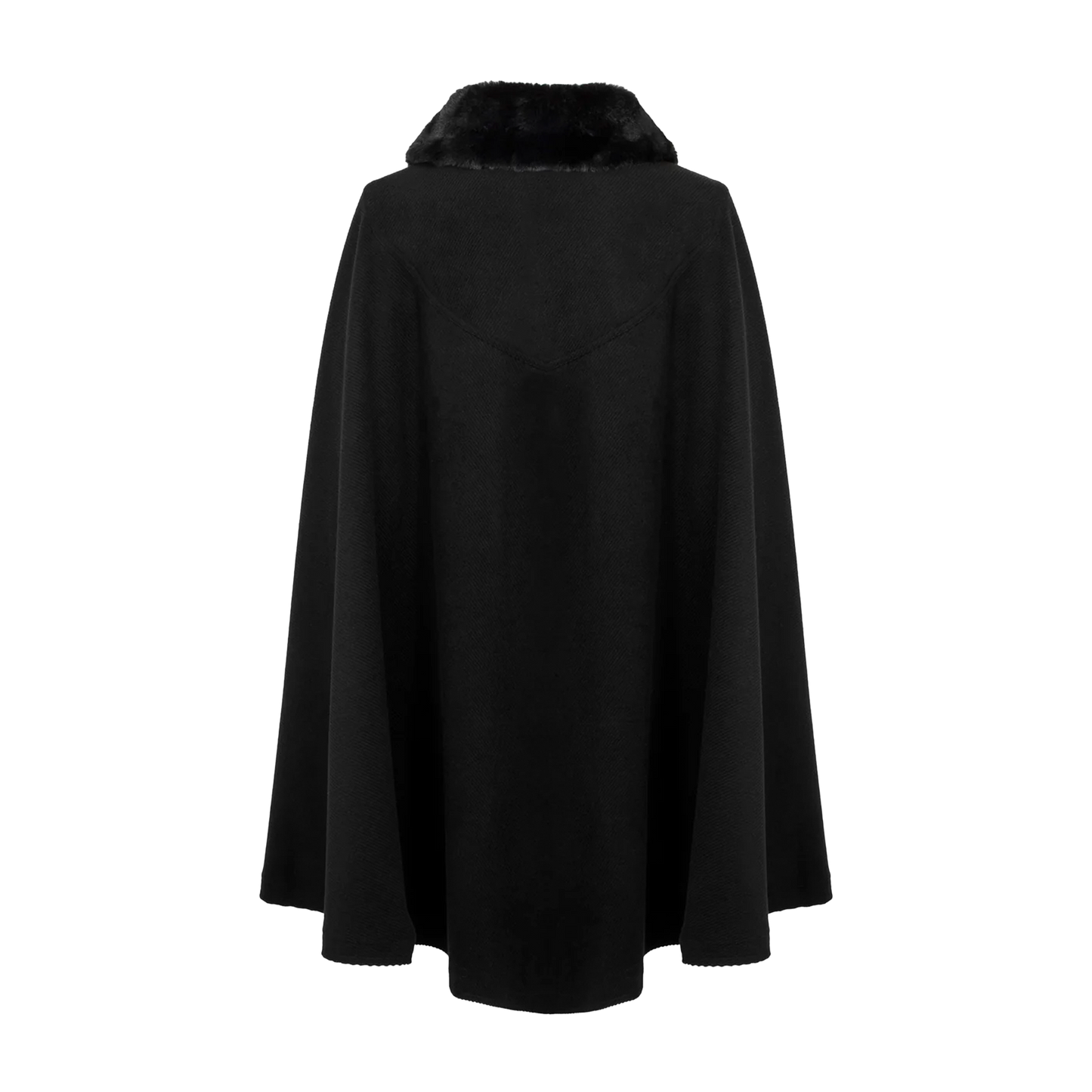 HELL BUNNY Coat Devon Cape - Black