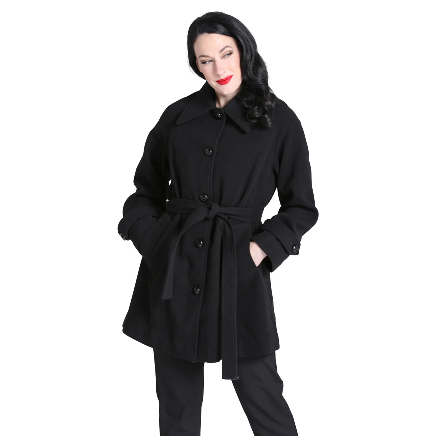 HELL BUNNY Coat Juliette - Black