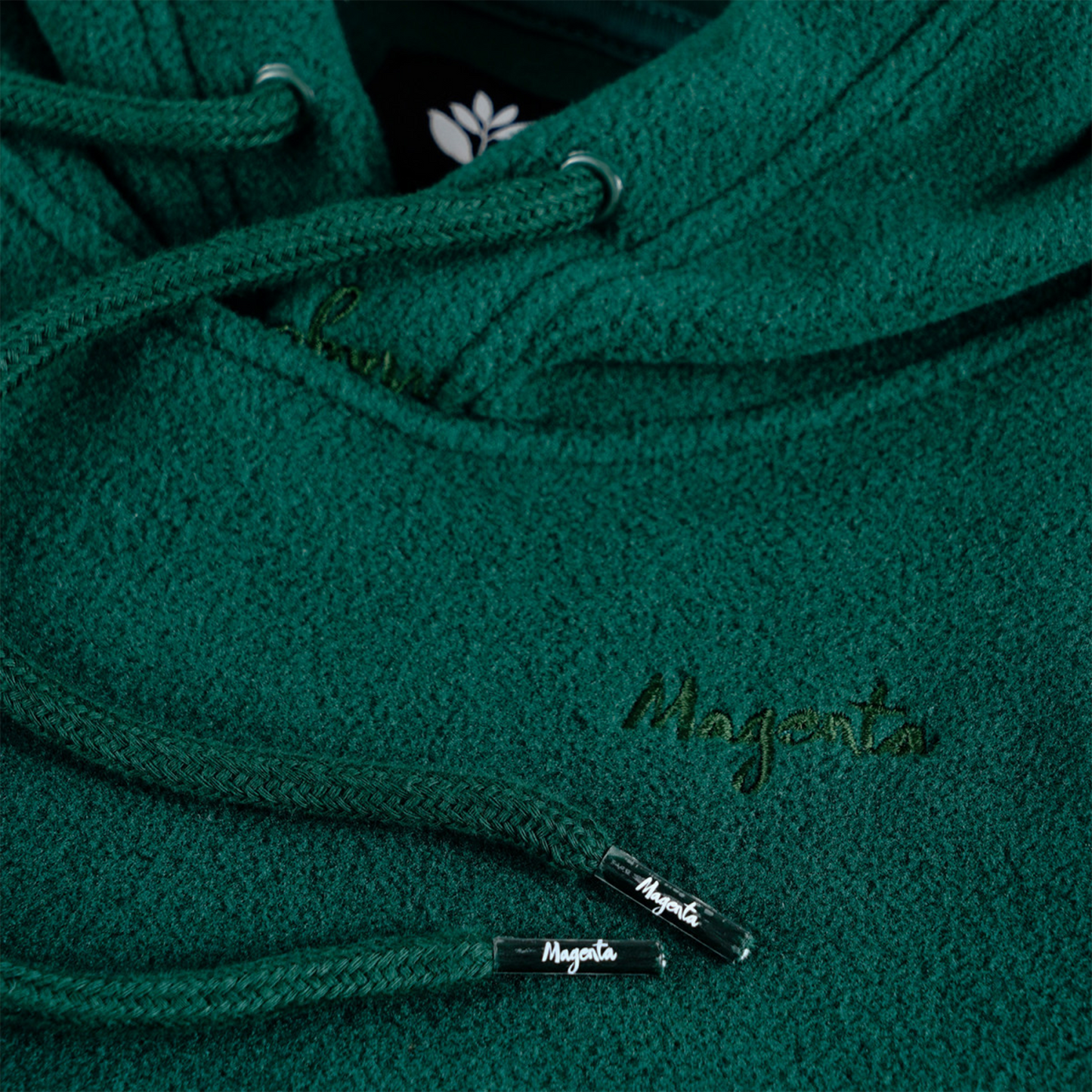 MAGENTA Loop Fleece Hoodie - Green