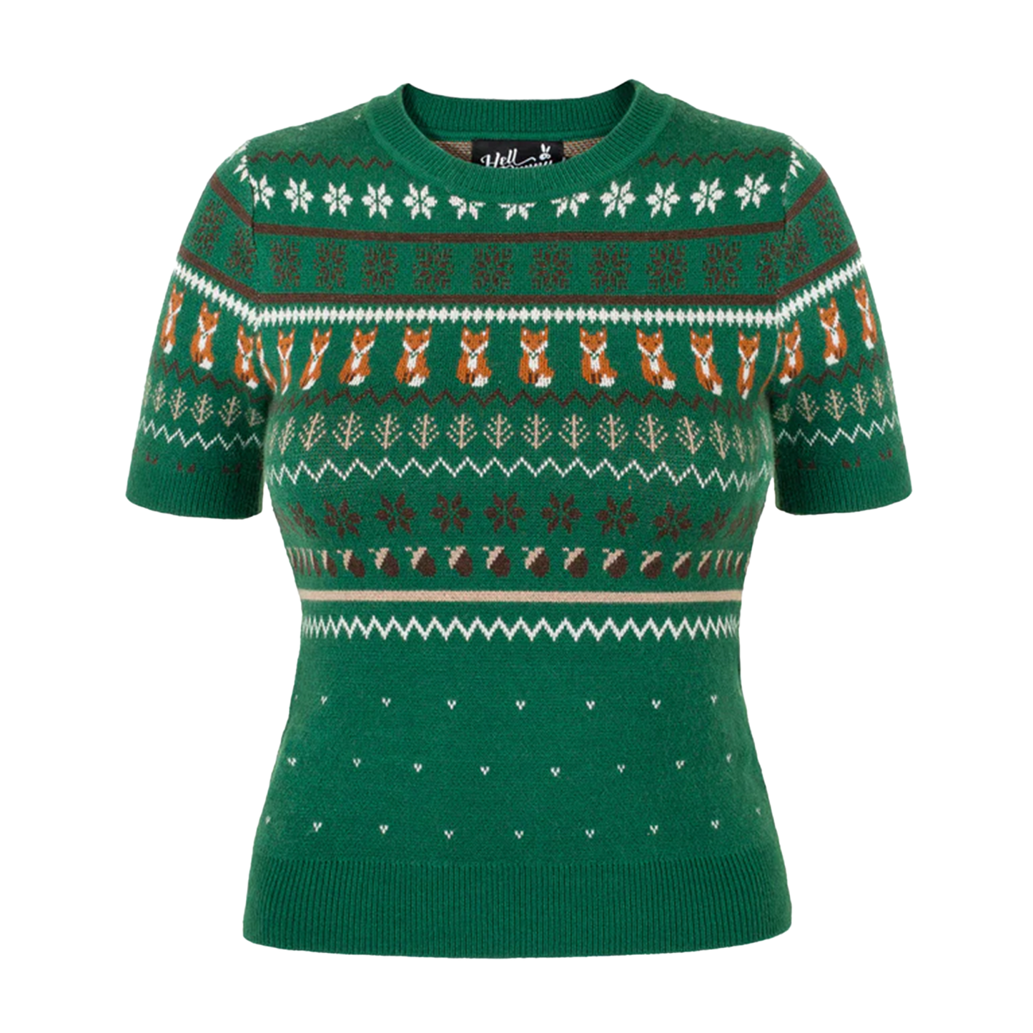 HELL BUNNY Jumper Vixey - Green