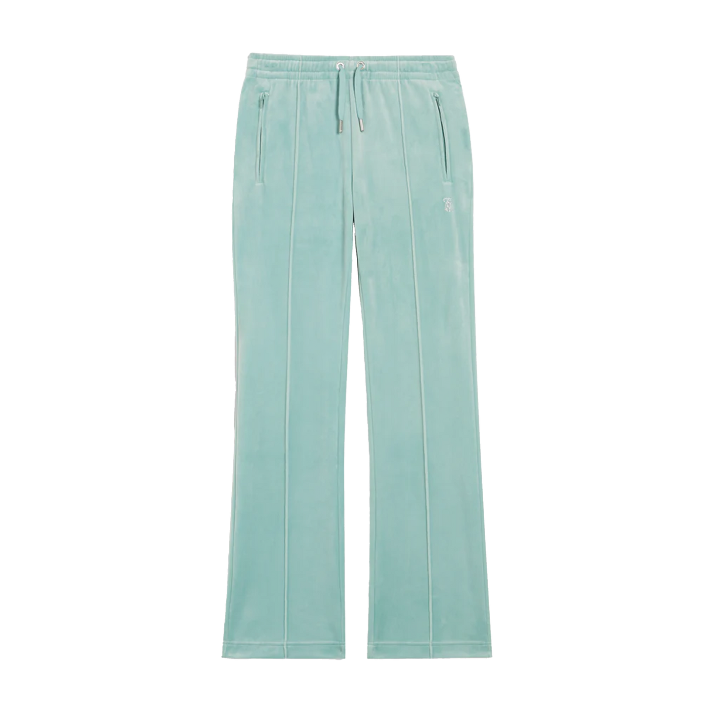 JUICY COUTURE Track Pant Tina Velour Blue Surf
