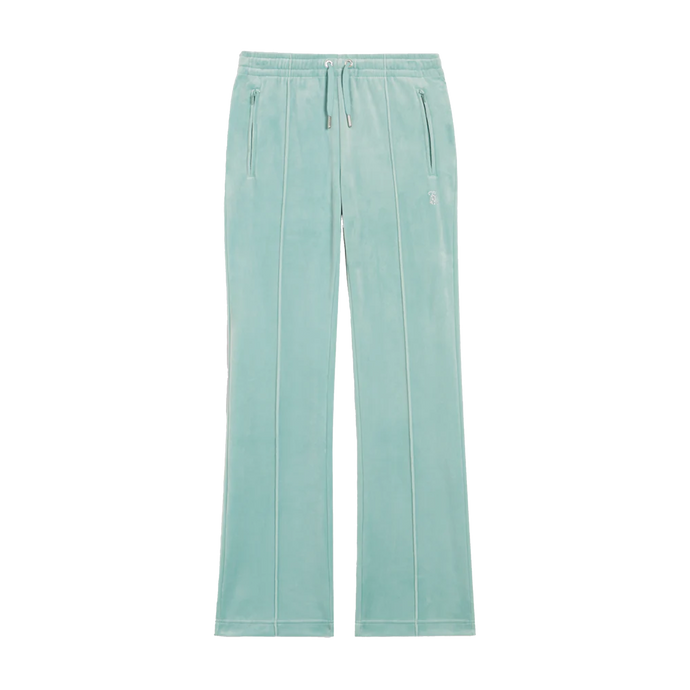 JUICY COUTURE Track Pant Tina Velour Blue Surf