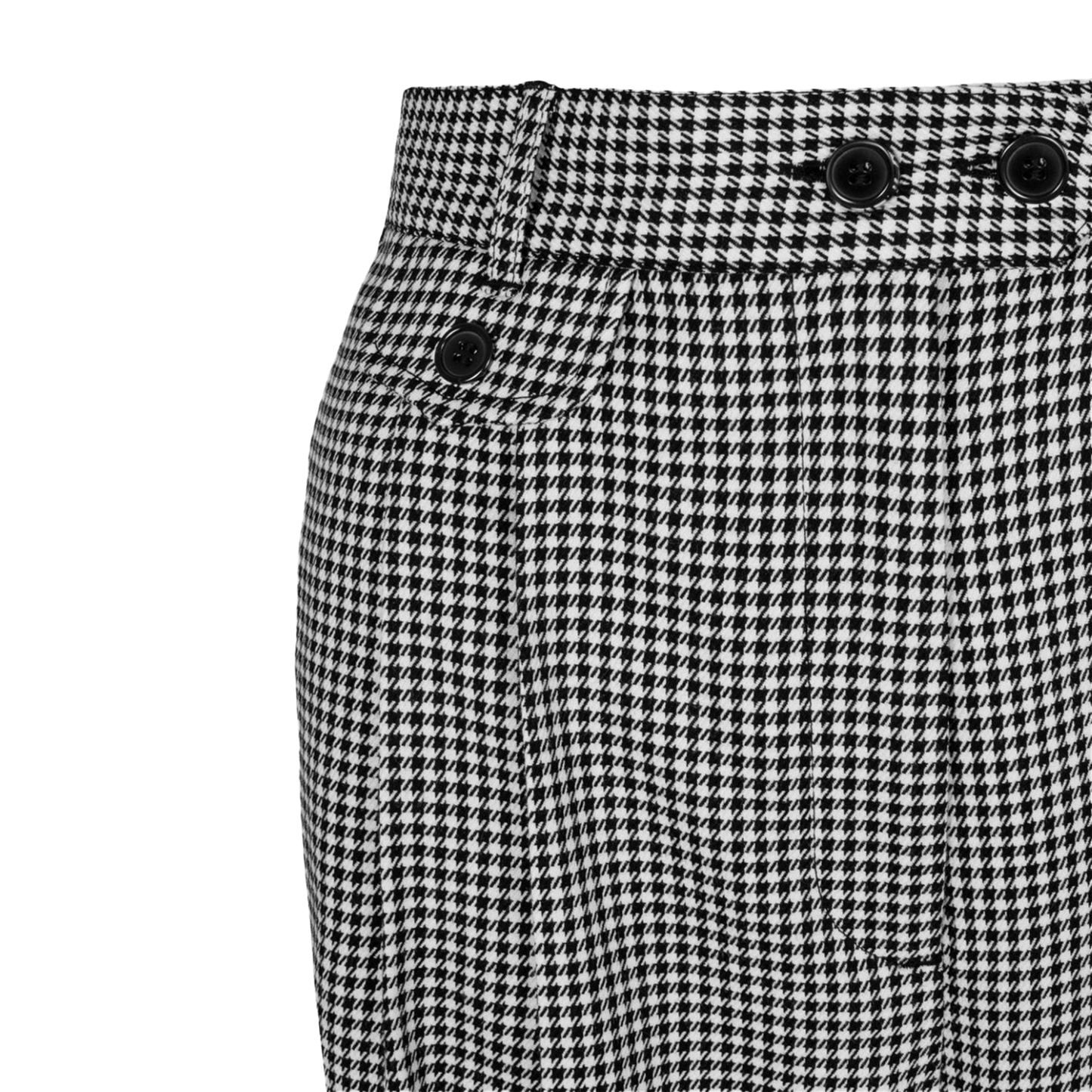 HELL BUNNY Teddy Trousers - Black/White