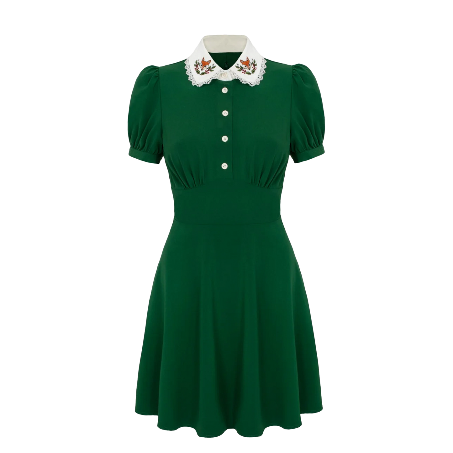 HELL BUNNY Basil Mini Dress - Green