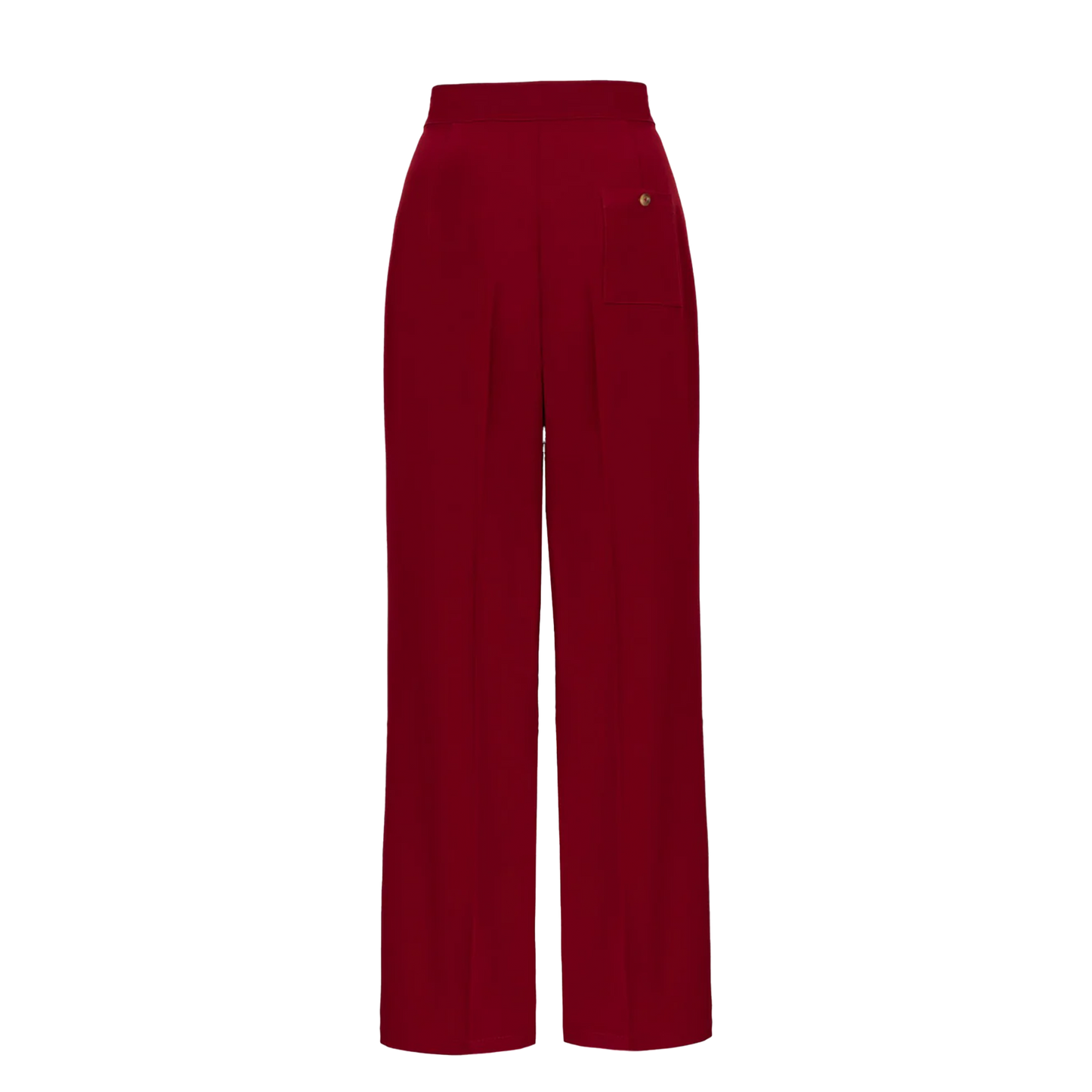 HELL BUNNY Ginger Swing Trousers - Dark Red