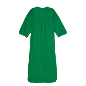 LOWIE Linen Viscose Dress Emerald