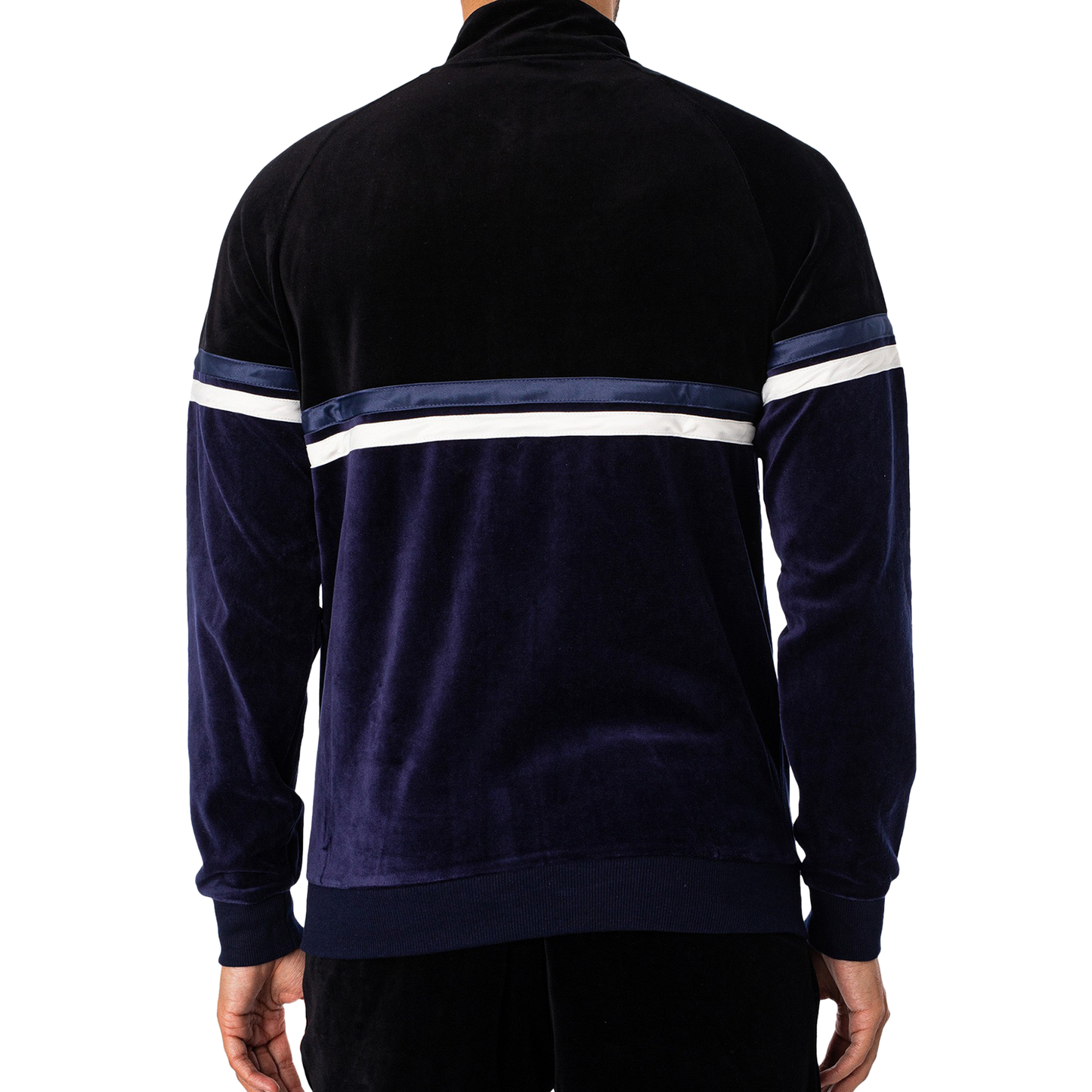 Sergio Tacchini Orion Luxe Track Top - Black/Maritime Blue