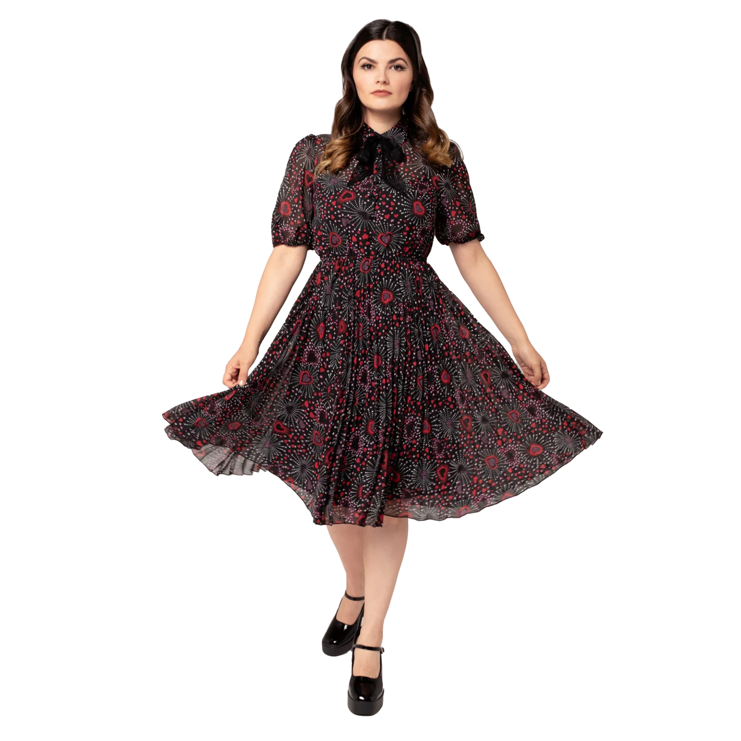 HELL BUNNY Perry Mid Dress - Black
