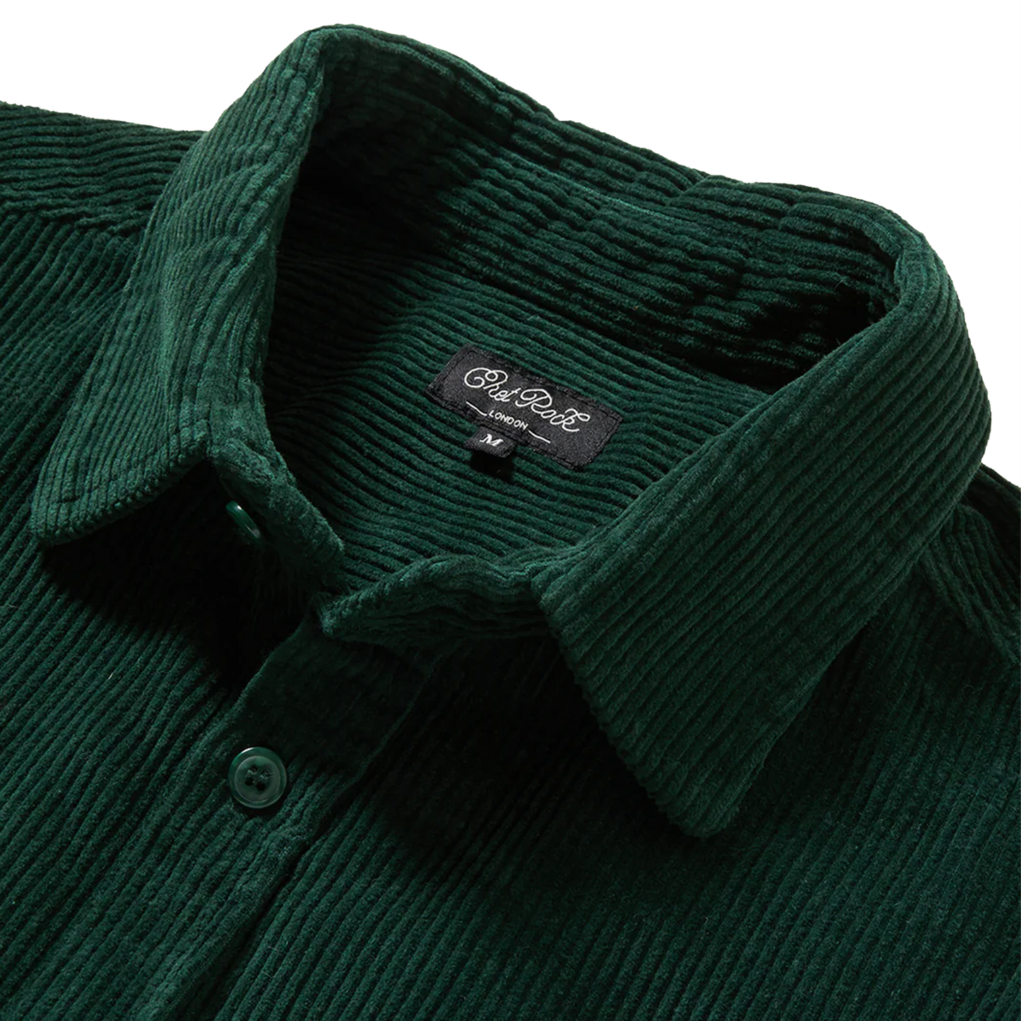 CHET ROCK Shirt Memphis Cord - Bottle Green