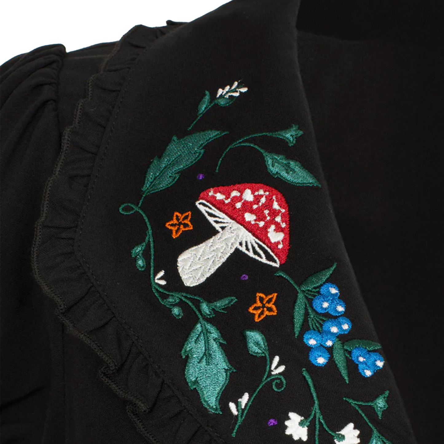 HELL BUNNY Natura Blouse - Black
