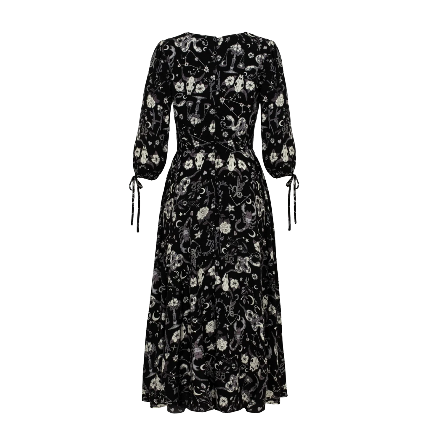 HELL BUNNY Star Sign Midi Dress - Black
