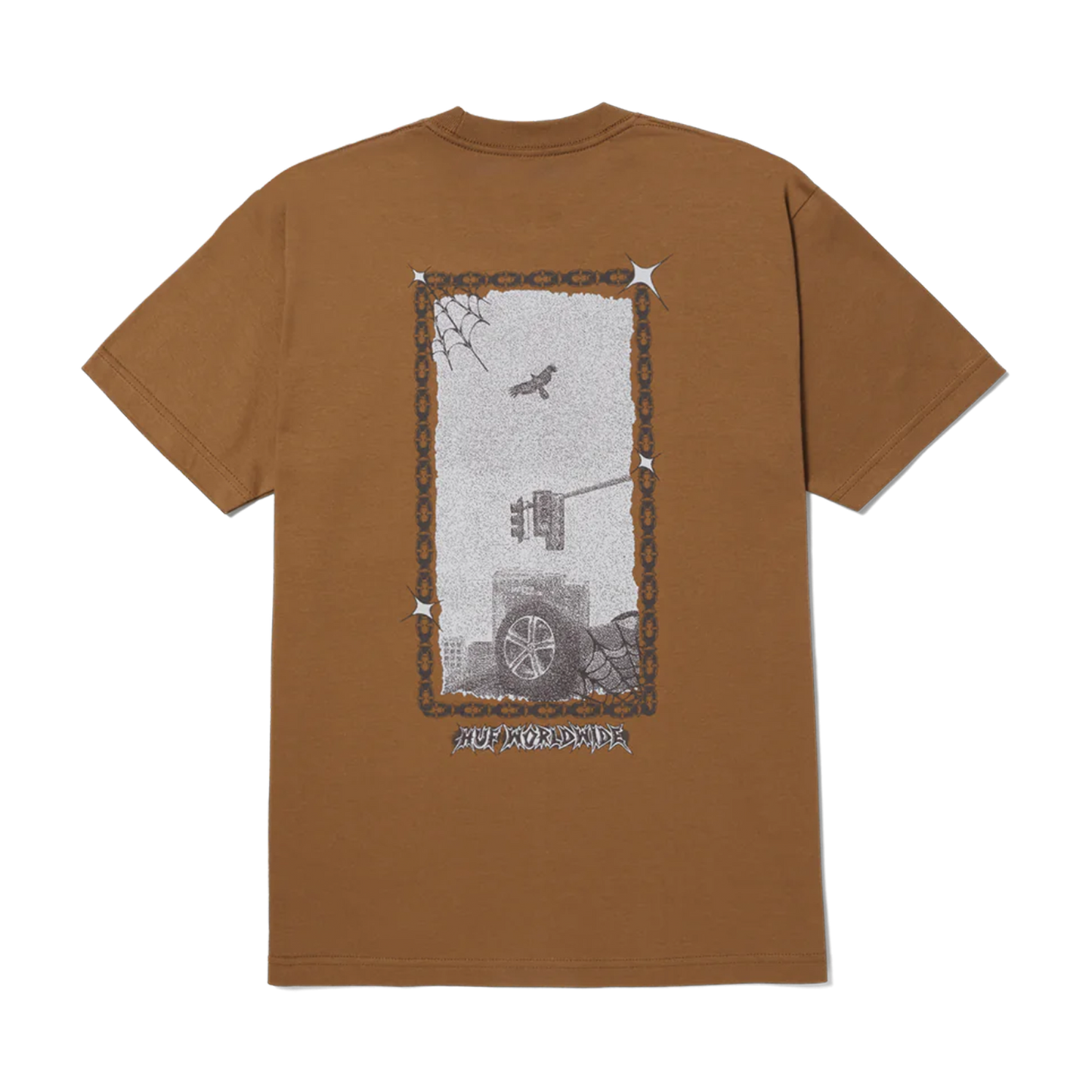 HUF S/S T-Shirt Car Club - Camel