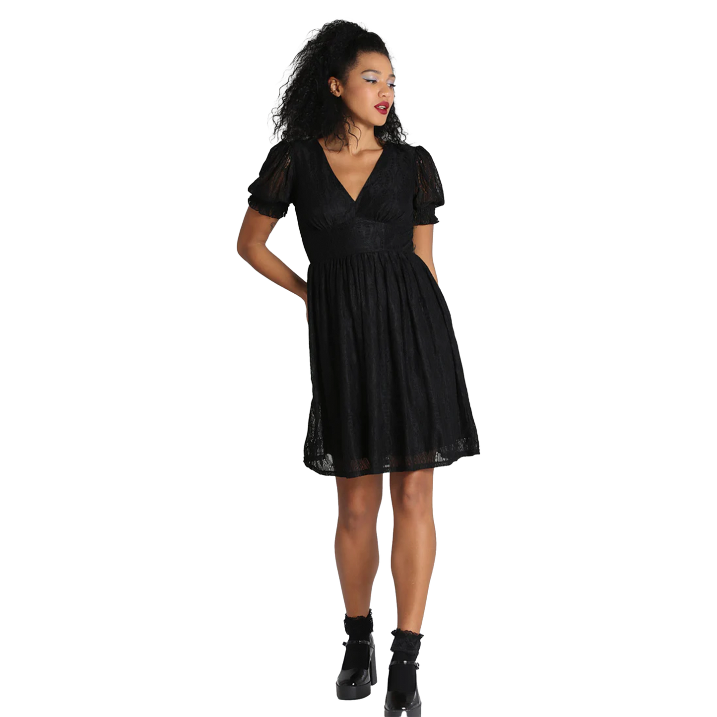 HELL BUNNY Mortem Mini Dress - Black