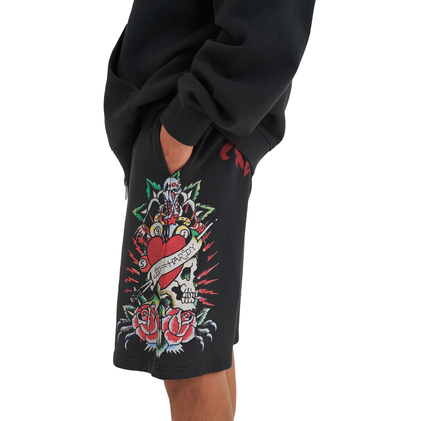 ED HARDY Shorts Panther & Roses
