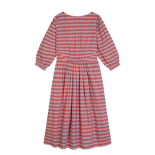 LOWIE Handwoven Check Dress Red & Blue