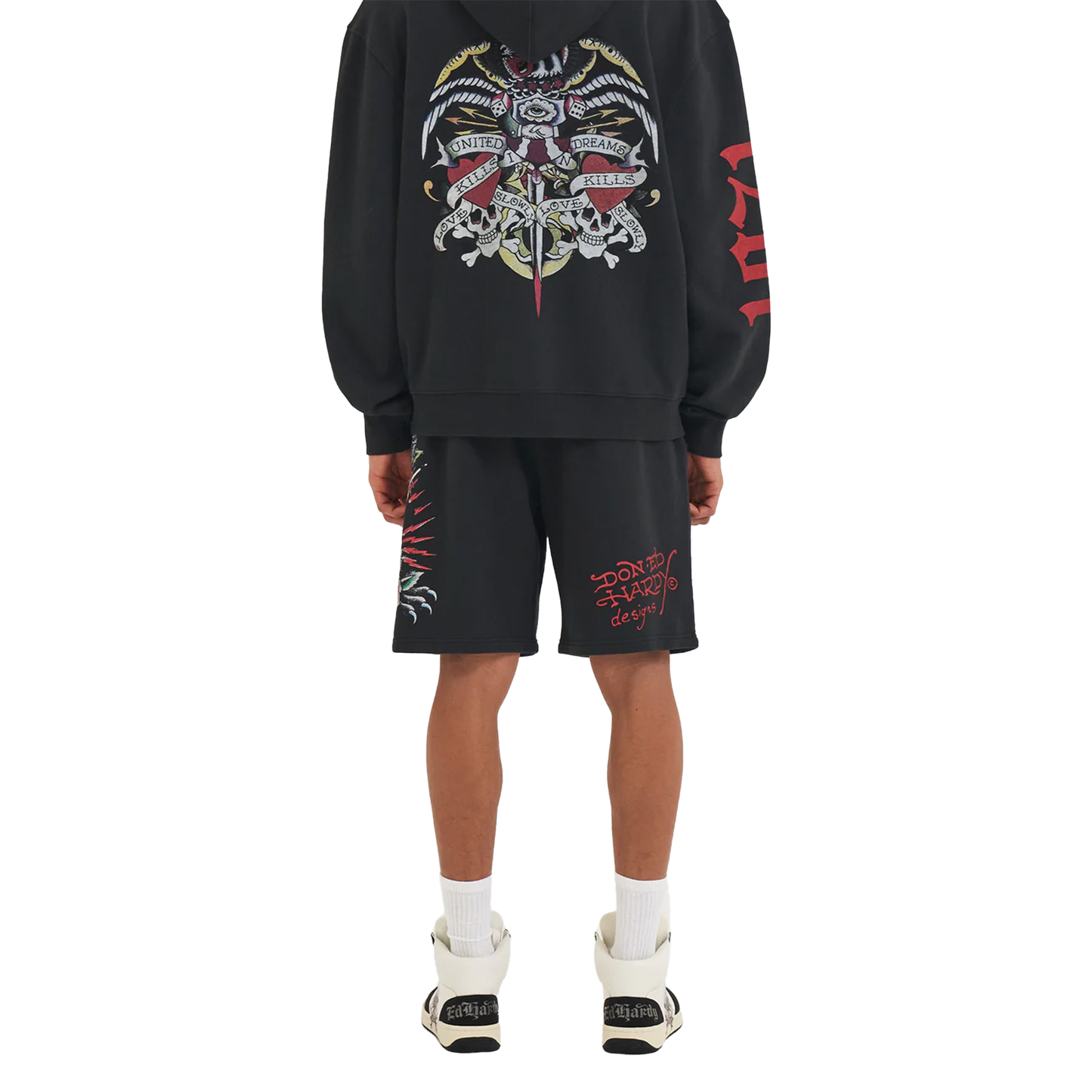 ED HARDY Shorts Panther & Roses