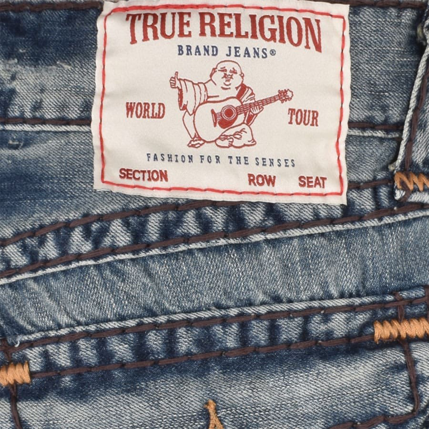 TRUE RELIGION RICKY SUPER T FLAP MINER MEDIUM WASH
