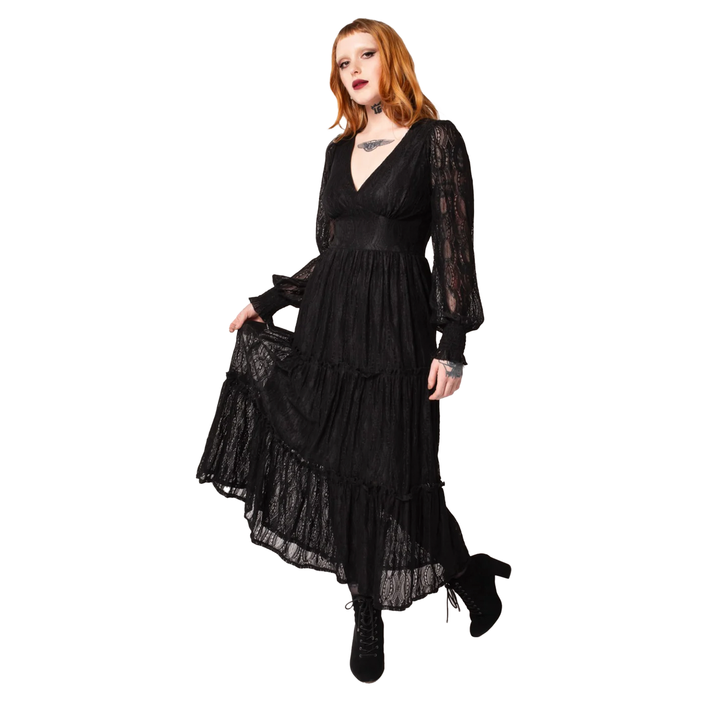 HELL BUNNY Dress Rhea -  Black
