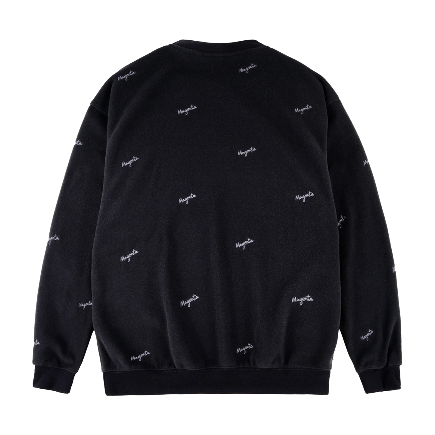 MAGENTA Loop Fleece Crewneck - Black