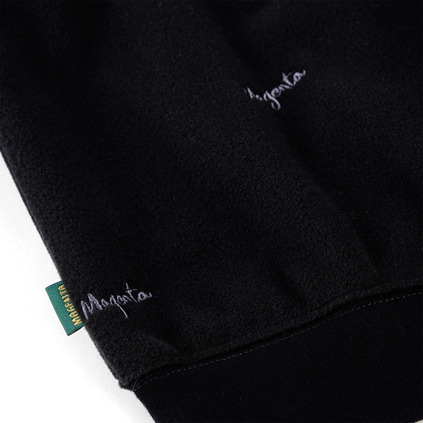 MAGENTA Loop Fleece Crewneck - Black