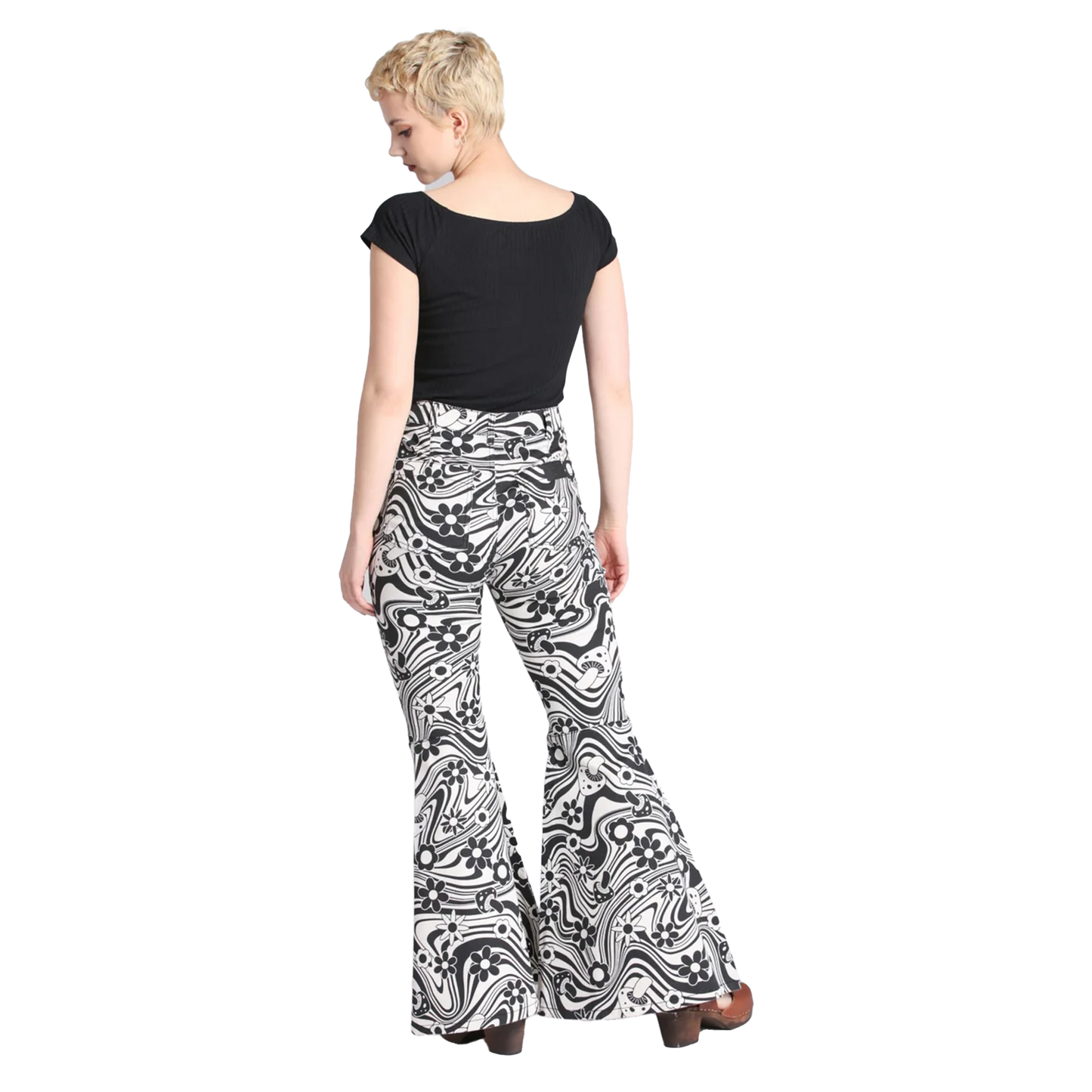 HELL BUNNY - Penny Jeans - Ivory