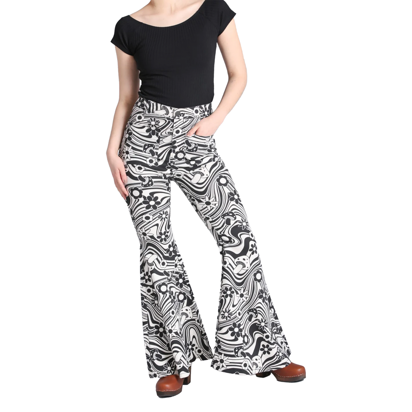 HELL BUNNY - Penny Jeans - Ivory