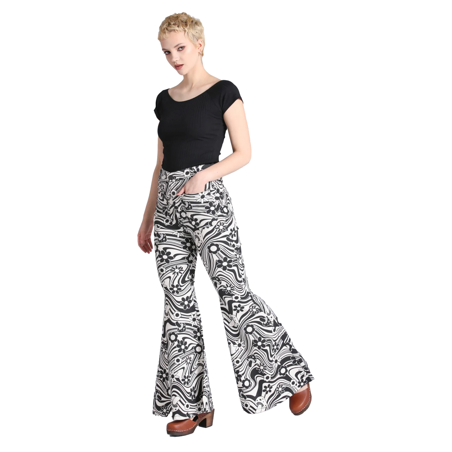 HELL BUNNY - Penny Jeans - Ivory