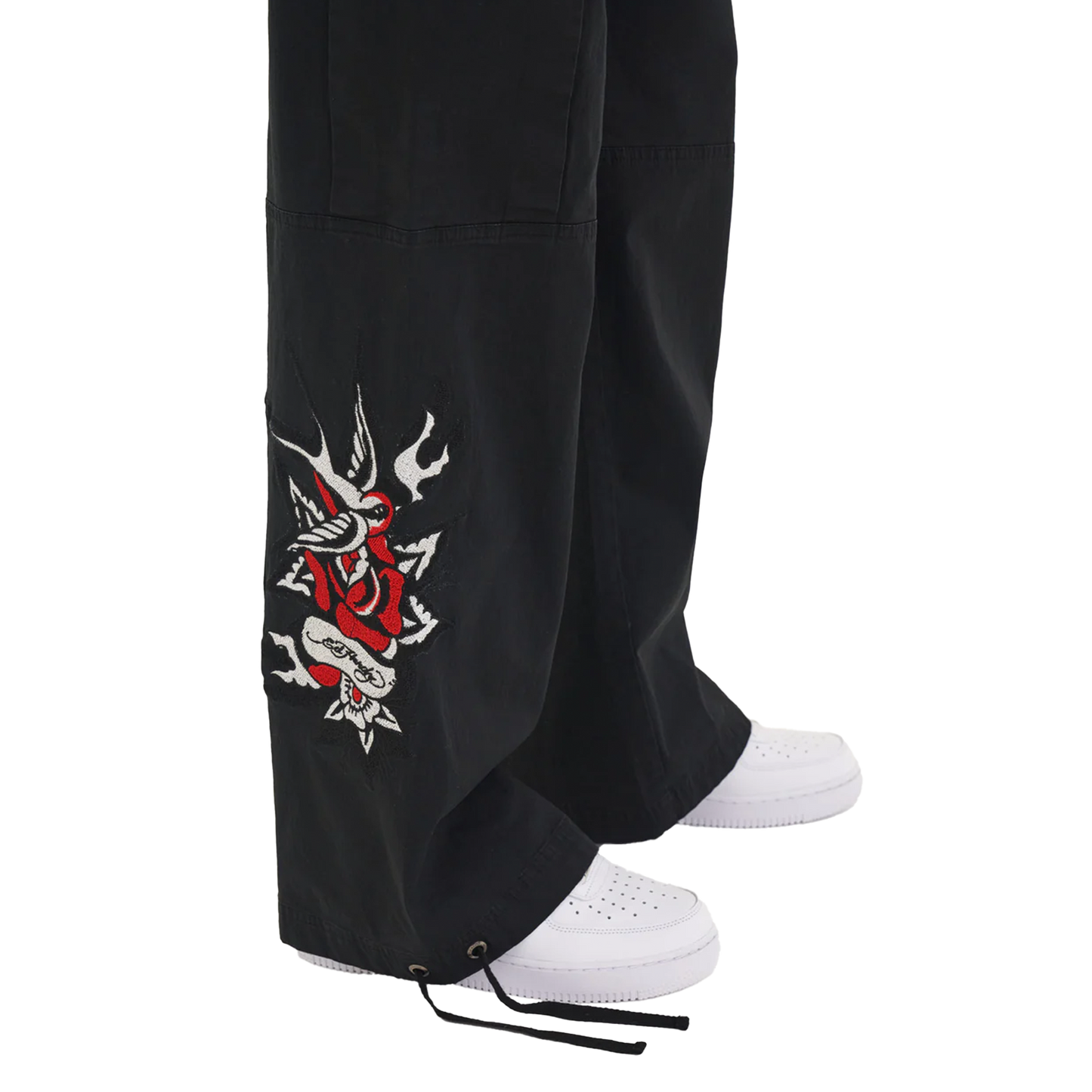 ED HARDY Cargo Pant Hollywood Swallow - Black