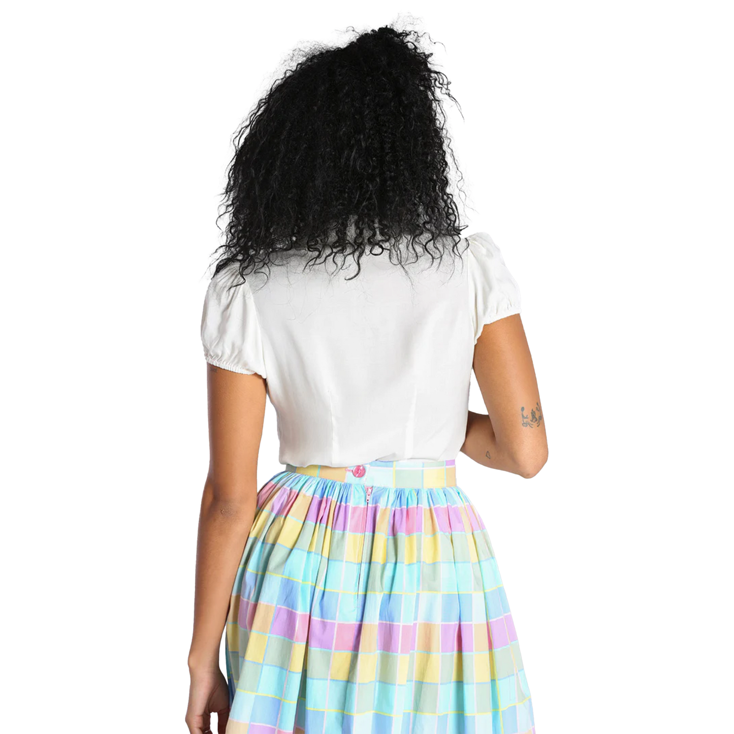 HELL BUNNY Molly Blouse - Ivory