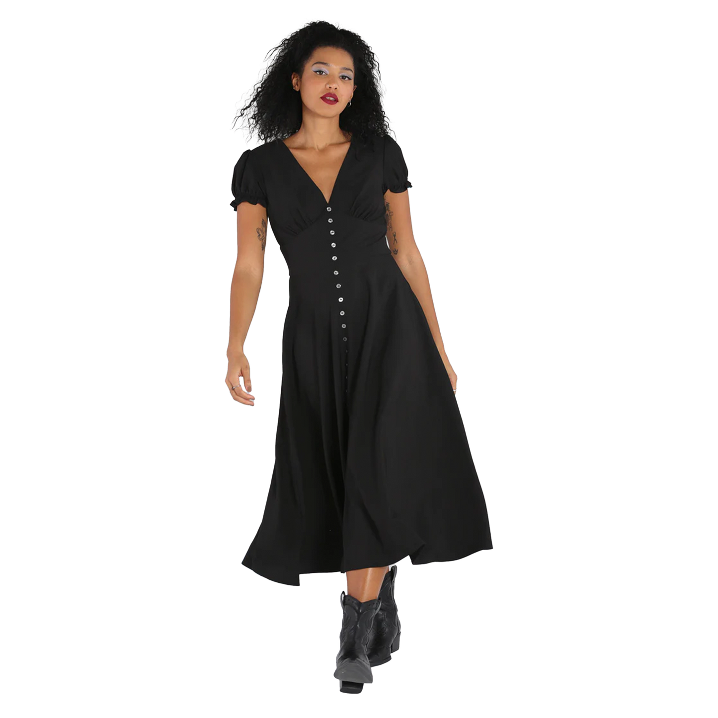 HELL BUNNY Jinx Dress - Black