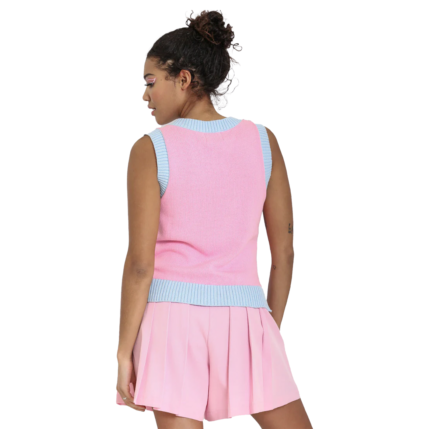 HELL BUNNY Love Nope Vest - Pink