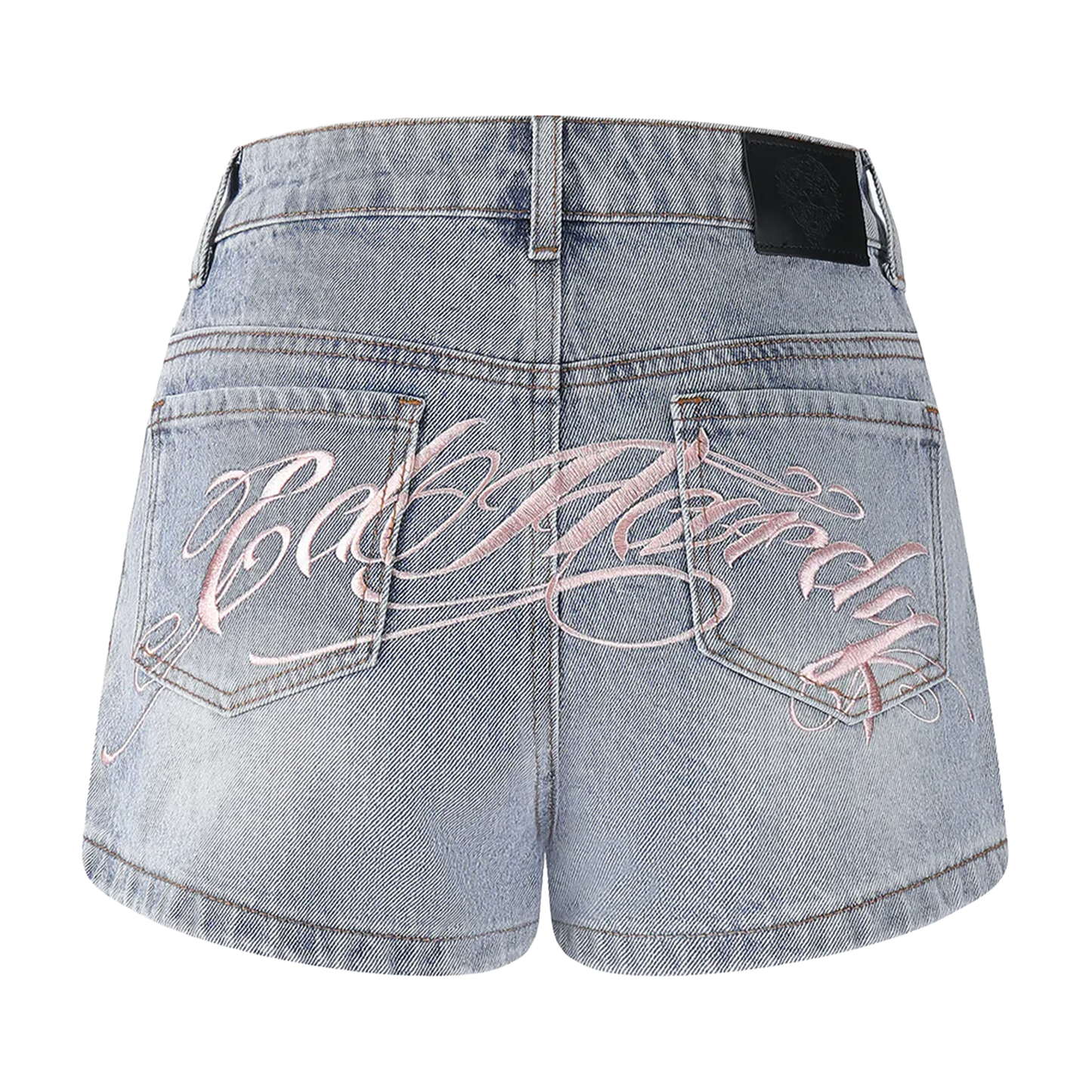 ED HARDY Womens Triple Heart Denim Jorts Shorts