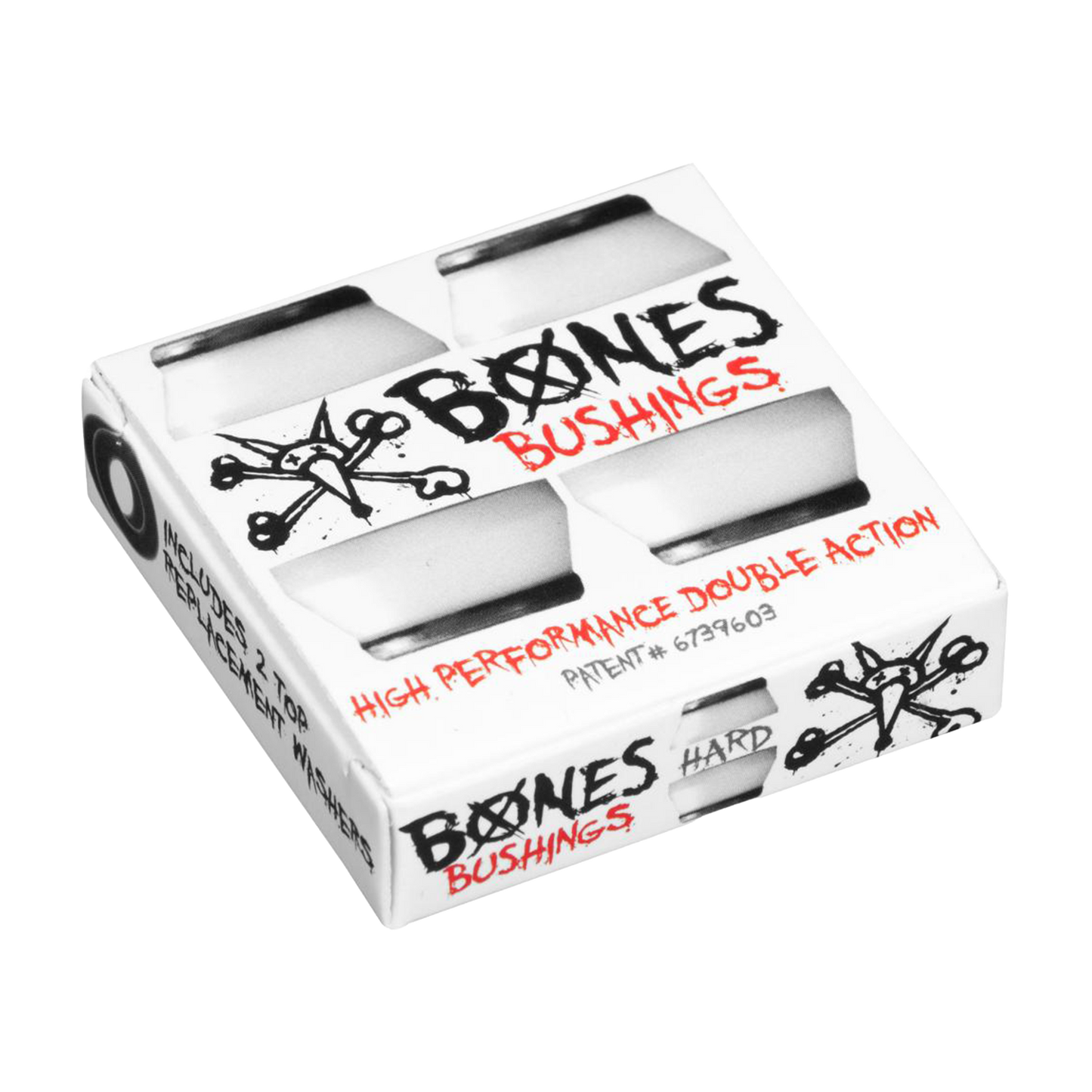 BONES HardCore Bushings Hard 96A (Pack of 4) - Black/White
