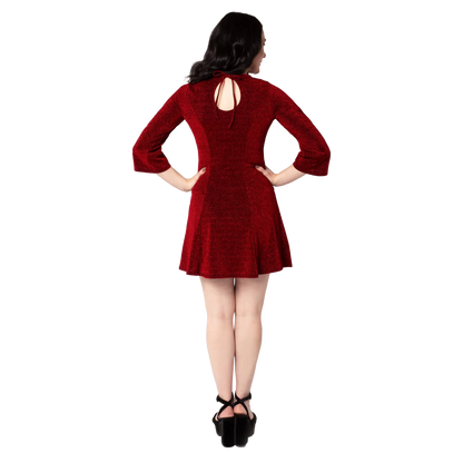 HELL BUNNY Dress Loco-Motion - Red