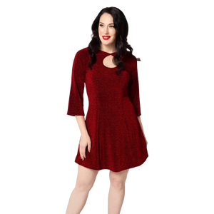 HELL BUNNY Dress Loco-Motion - Red