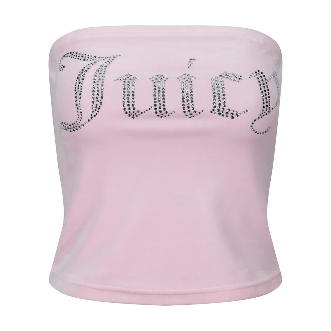 JUICY COUTURE  Babey  Boob Tube Velour Bandeau