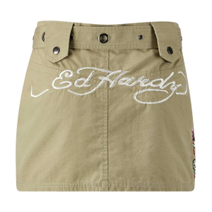 ED HARDY Womens Geisha Girl Cargo Mini Skirt