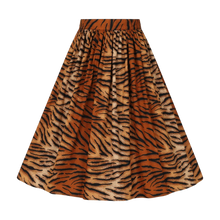 HELL BUNNY Skirt Tora 50's - Brown