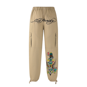 Ed Hardy Ripstop Woven Cargos - Sword Dragon