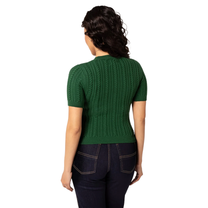 HELL BUNNY Autumn Top - Green