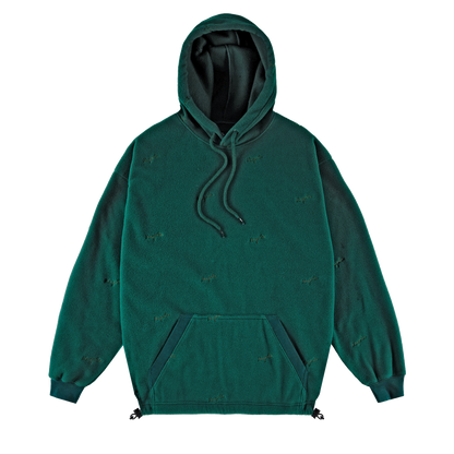 MAGENTA Loop Fleece Hoodie - Green