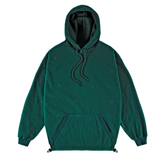 MAGENTA Loop Fleece Hoodie - Green