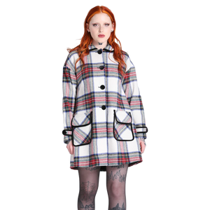 HELL BUNNY Coat Stanley - White