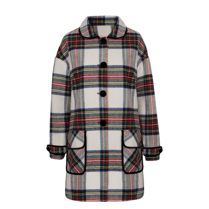 HELL BUNNY Coat Stanley - White
