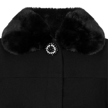 HELL BUNNY Coat Devon Cape - Black