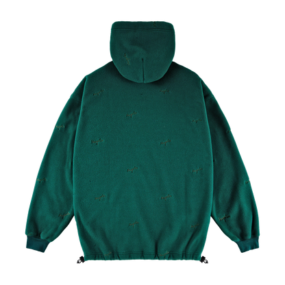 MAGENTA Loop Fleece Hoodie - Green