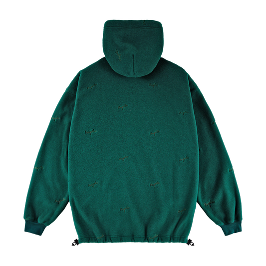 MAGENTA Loop Fleece Hoodie - Green