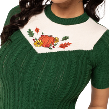 HELL BUNNY Autumn Top - Green